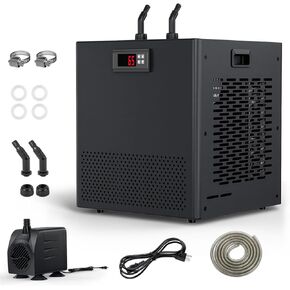JJJ Aquarium Chiller 79Gal 1/3 HP Water Chiller for Hydroponics System Home Use Coral Shrimp Freshwater Saltwater Fish Water Weeds 110V