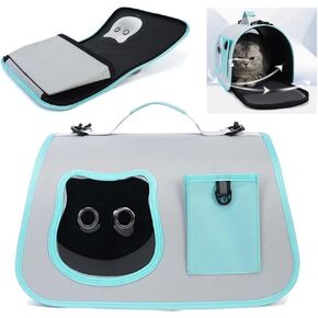 Cat Bag for Going Out, 17 * 10inch Portable Tote Hundred Pet Bag, Large Capacity Shoulder Slanting Cross Cat Dog Bag
