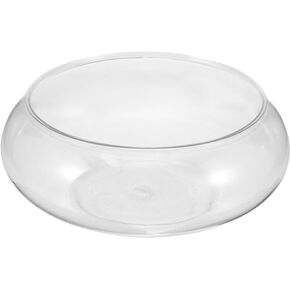 Clear Fish Bowl Vase Bubble Bowl Round Shallow Planter Plastic Container Fish Bowl Aquatic Plant Pot Daffodil Pot Hydroponic Planter Fish Tank Aquarium Bowl