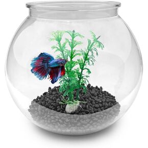 Newpol Mini Plastic Aquarium Fish Bowls (0.8Gallon / 3L)