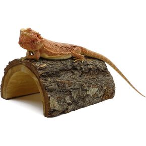 CAROLINACUSTOMCAGES Carolina Giant Half Log, Reptile Habitat Accessory
