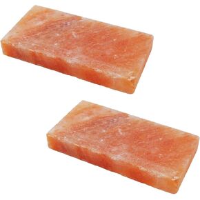 kathson Himalayan Salt Blocks for Horses Animal Salt Lick Brick Natural Mineral Pink Salt Licks for Horse Deer Cattle Sheep and Other Livestock (2 Pcs | 8 x 4 x1 Inches)