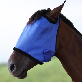 Horse Fly Mask, with UV Protection Horse Fly Mask, Full Face Fine Mesh Coverage Provide Better Vision and Airflow for Horse
