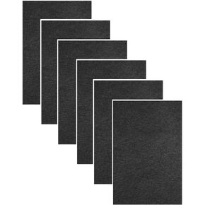 HQRP 6-Pack Activated Carbon Cat Litter Box Filters Compatible with Van Ness Cat Litter Box, Odor Reducing Charcoal Filters