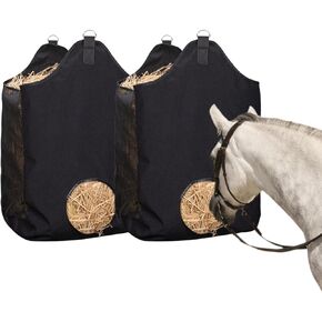 2 Pcs Hay Bags for Horse, Large Capacity Feeding Bag, Goat Hay Feeder, Hay Nets for Sheep, Open Feed Hole Hay Feeder for Slow Feeding