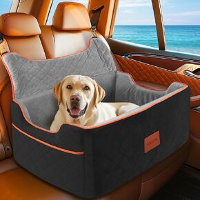 Dog Car Seat for Large or Medium Sized Dog, Detachable Washable Pet Car Seat, Fits Pets Under 55 lbs or 2 Small Dogs, Multi-Functional Dog Booster Seat, Travel Dog Bed for Car