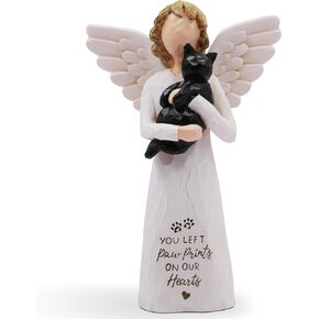BORLESTA Cat Memorial Gifts for Loss of Cat, Pet Cat Remembrance Gifts, Cat Loss Sympathy Gift, Cat Mom Gifts for Cat Lovers, Cat Statue, Hand-Painted Figurines Angel Cat in Saudi Arabia