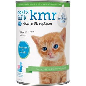 Pet-Ag Goat’s Milk KMR Kitten Milk Replacer Liquid - 11 oz - Liquid Kitten Formula with Vitamins, Minerals & Trace Nutrients for Kittens Newborn to Six Weeks Old - Easy to Digest