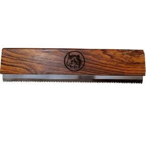 Original Deshedding Grooming Tools for Horse, Cats & Dogs Easy Ergonomic Wooden Handle Professional Brush Grooming Tool, Remove painlessly 95 Percent of Lose Hair Fur & Dirt (8 inch)