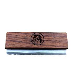 Original Deshedding Grooming Tools for Horse, Cats & Dogs Easy Ergonomic Wooden Handle Professional Brush Grooming Tool, Remove painlessly 95 Percent of Lose Hair Fur & Dirt (8 inch)