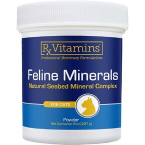 Rx Vitamins Feline Minerals - Taurine for Cats for Cat Heart Health - Calcium for Cat Joint Supplement - Immune Support for Cats with Magnesium & Potassium - Cat Skin and Coat Supplement - 8oz