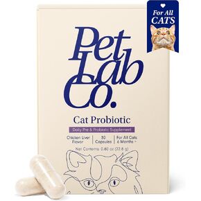 PetLab Co. Probiotics for Cats, Support Gut Health, Occasional Diarrhea, Digestive Health & Immune Support - Easy to Use - 30 Count