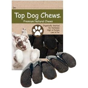 Top Dog Chews - 5 Pack of Filled Cow Hooves - with Bully Stick Filling.