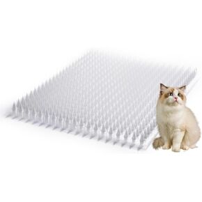 Cat&Dog Repellent Outdoor/Indoor Spike scat mat, Garden Scat Mats,Set of 8 (16)