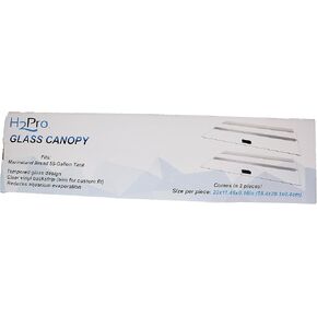H2Pro Glass Canopy 2Piece Set for Marineland 55 Gallon Aquarium Fish Tank (Each Piece Measure 23 x 11.46 x 0.16in)