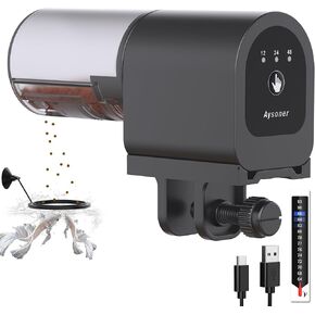 Automatic Fish Feeder for Aquarium: Fish Food Vacation Feeders - Small Auto Dispenser for Feeding Betta Turtle Tank