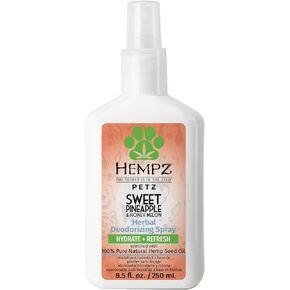 Hempz Petz, Dog Cologne, Sweet Pineapple & Honey Melon Herbal Deodorizing Spray, 8.5 oz.