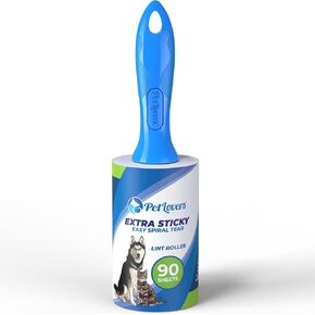 PetLovers Mini Lint Rollers for Travel 4 Pack - Small Sized Lint Removers for Easy Portability, Great for Pet Hair and Debri Pickup