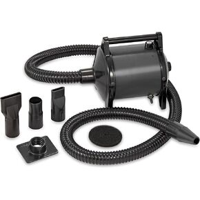 GustyAir Mini Dog Blow Dryer - Professional, Commercial Grade Force Dryer for Groomers - Quiet, High Velocity Air Dryer, Hose Attachments, Variable Speed, No Heating Element - USA Company - Purple