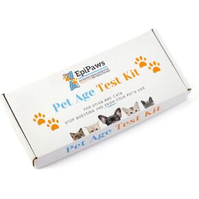 Pet Age Test for Dogs & Cats - Includes Wellness Insights for Your Pet’s Life Stage - at Home Epigenetic Biomarker Testing Kit, Great for Rescued Pets