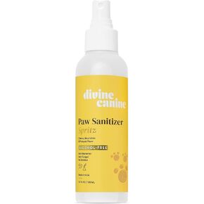 Paw Sanitizer Spritz - Dog Paw Cleaner - Cleans & Protects Paw Pads - Dog Grooming - Soothing Cleaning & Conditioning - Copaiba Oil, Vitamin E - Nourish & Sanitize Paws No-Rinse - 5.1 oz
