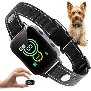 Dog Bark Collar 2 Pack,No Shock Rechargeable Smart Barking Collar for Small Medium Mini Dogs,Anti-Bark Collar for Small Dogs,Barking Collar with Beep Vibration Humane No Shock Barking Collar(2 Pack)