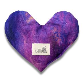 Handmade Heart-Shaped Eye Pillow - Weighted Organic Lavender & Flax Seed, Hot/Cold Compress - Perfect Valentine's Day Gift for Mom & Mothers