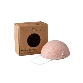 J&L Naturals Konjac Sponge | Exfoliating Face & Body Sponge for All Skin Types | Gentle Scrub | Cruelty Free, Vegan, Natural, Sustainable (Green Tea (For Acne-Prone Skin), 1-Pack)