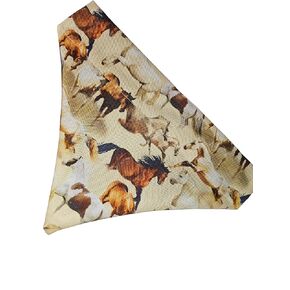 Wild Horses Over the Collar Dog Bandana That Slips onto Their Existing Collar Size (XXL)