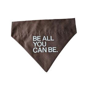 U.S. Army Be All You Can Be on Brown Over the Collar Dog Bandana That Slips Onto Your Dogs Existing Collar Size (XXL)