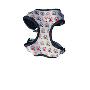 The Ohio State University Helmet Paw Print Pet Harness (Medium)