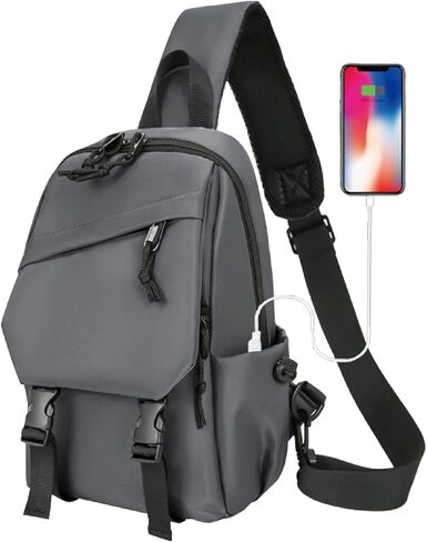 MAYMOONER Small Sling Shoulder Crossbody Bag for Men Women Lightweight Anti-theft One Strap Casual Chest Bag Daypack Slim in Kuwait