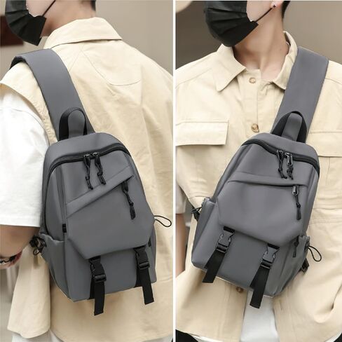 MAYMOONER Small Sling Shoulder Crossbody Bag for Men Women Lightweight Anti-theft One Strap Casual Chest Bag Daypack Slim in Kuwait