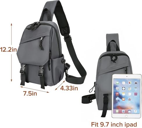 MAYMOONER Small Sling Shoulder Crossbody Bag for Men Women Lightweight Anti-theft One Strap Casual Chest Bag Daypack Slim in Kuwait