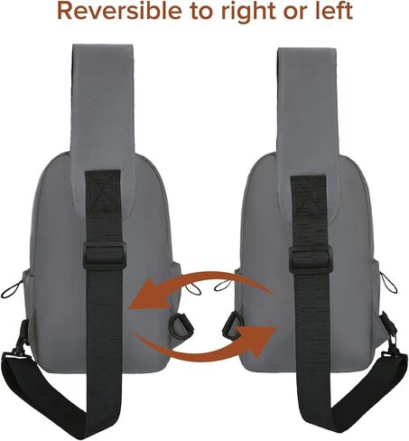 MAYMOONER Small Sling Shoulder Crossbody Bag for Men Women Lightweight Anti-theft One Strap Casual Chest Bag Daypack Slim in Kuwait