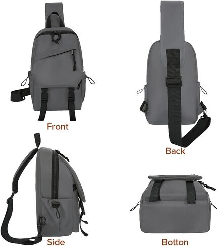 MAYMOONER Small Sling Shoulder Crossbody Bag for Men Women Lightweight Anti-theft One Strap Casual Chest Bag Daypack Slim in Kuwait