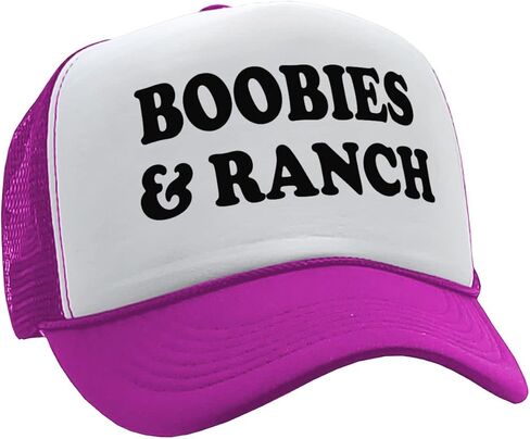 Boobies and Ranch - Vintage Retro Style Trucker Cap Hat in Saudi Arabia