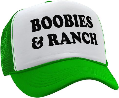 Boobies and Ranch - Vintage Retro Style Trucker Cap Hat in Saudi Arabia