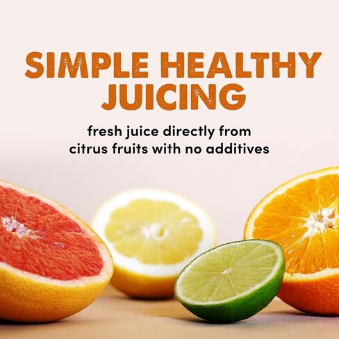 Elite Gourmet ETS623 BPA-Free Electric Citrus Juicer, Compact, Large Volume, Pulp Control, Oranges, Lemons, Limes, Grapefruits with Easy Pour Spout, 24oz, Black/Stainless Steel in Saudi Arabia