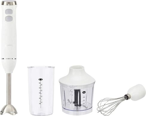 Amazon Basics 500 Watt Multi-Speed Immersion Hand Blender, Silver in Saudi Arabia
