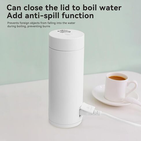 Hot Water Kettle Electric, Small Portable Mini Tea Coffee Hot Water Kettle Boiler For Travel & Work 400ml & 304 Stainless Steel with Auto Shut-Off in Saudi Arabia