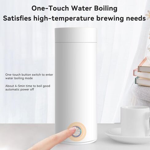 Hot Water Kettle Electric, Small Portable Mini Tea Coffee Hot Water Kettle Boiler For Travel & Work 400ml & 304 Stainless Steel with Auto Shut-Off in Saudi Arabia