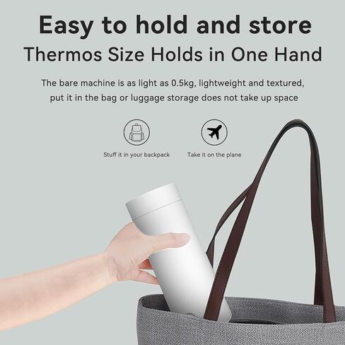 Hot Water Kettle Electric, Small Portable Mini Tea Coffee Hot Water Kettle Boiler For Travel & Work 400ml & 304 Stainless Steel with Auto Shut-Off in Saudi Arabia
