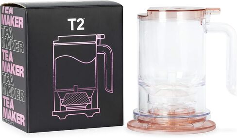 T2 Tea Teamaker with Tea Infuser and BPA-Free Plastic, Loose Leaf Tea Maker, Soft Pink, 500ml, large in Saudi Arabia
