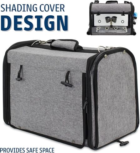 Bird Travel Carrier Portable Cage Premium Small Pet Bag Carrier for Parakeets, Lovebirds, Finch, and Canaries - Airlines Airplane Plane Approved (Teal) in Saudi Arabia