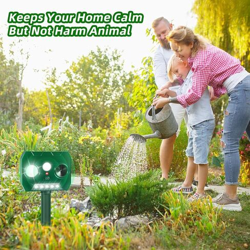 عبوتان من رادع القطط بالموجات فوق الصوتية مع مستشعر للحركة وأضواء وامضة، رادع للقطط في الهواء الطلق للفناء، رادع للقطط يعمل بالطاقة الشمسية لحديقة الفناء in Kuwait