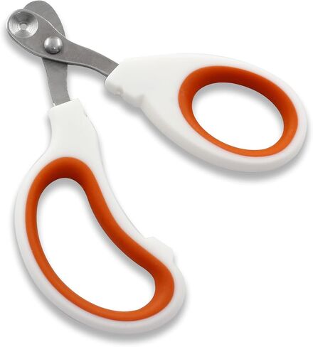 Circular Cut Hole Cat Nail Clippers Professional Round Hole pet Nail Clipper Avoid Over Cutting Pet Nail Clippers Grooming Tool for cat, Chinchilla, Bird(Orange) in Saudi Arabia