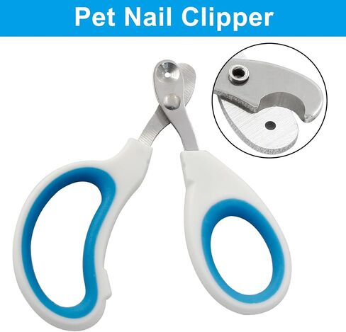Circular Cut Hole Cat Nail Clippers Professional Round Hole pet Nail Clipper Avoid Over Cutting Pet Nail Clippers Grooming Tool for cat, Chinchilla, Bird(Orange) in Saudi Arabia