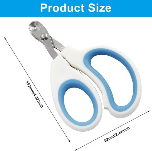 Circular Cut Hole Cat Nail Clippers Professional Round Hole pet Nail Clipper Avoid Over Cutting Pet Nail Clippers Grooming Tool for cat, Chinchilla, Bird(Orange) in Saudi Arabia
