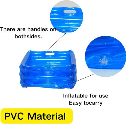 7 Pcs Foldable Bearded Dragons Pool Bath Collar Ring & Boat Set Swimming Bath Water Washer for Small Animal Hedgehog Hamster with Pump in Saudi Arabia